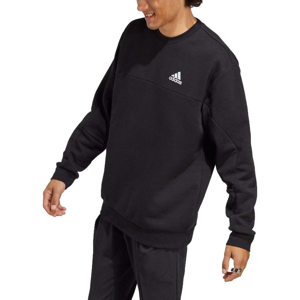 adidas Sweatshirts Men's Black Crew Neck Moderate Other HN4758