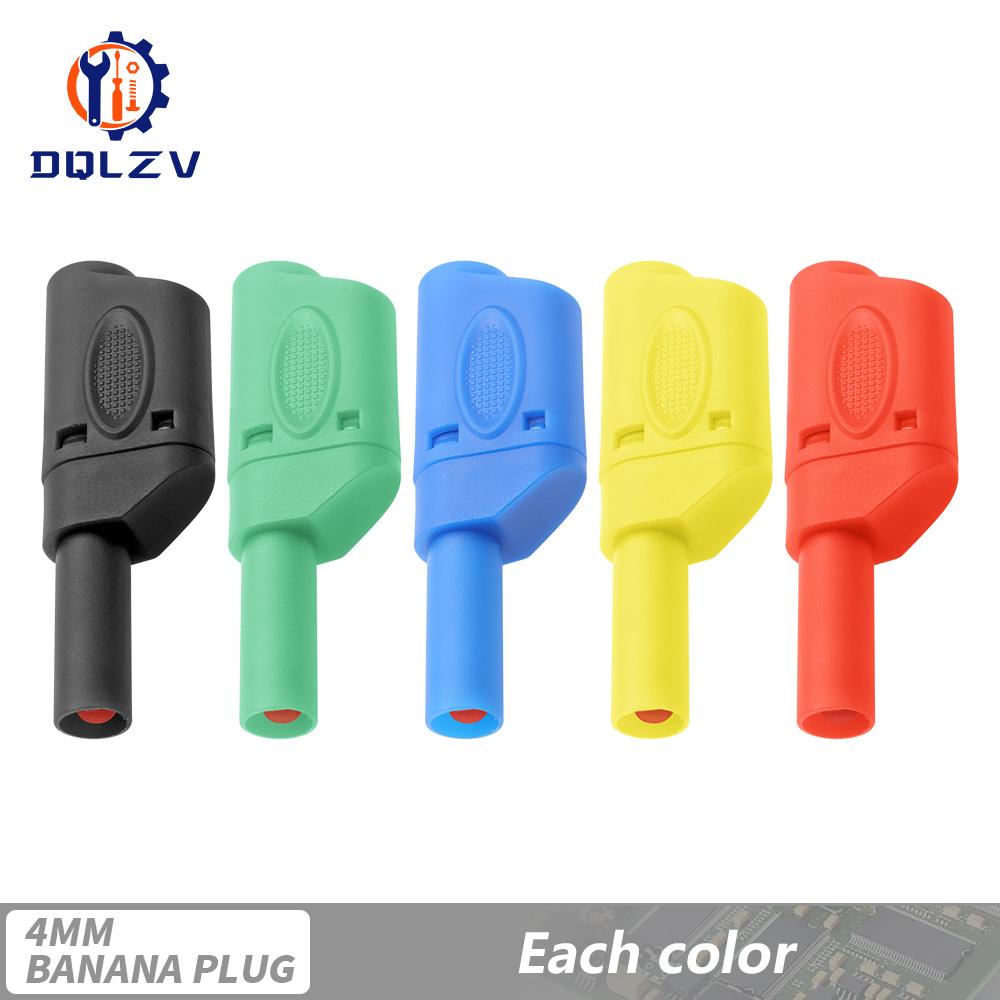 Stackable Safe 4mm Banana Plug Solder/Assembly High Quality Welding-free Connector for Multimeter