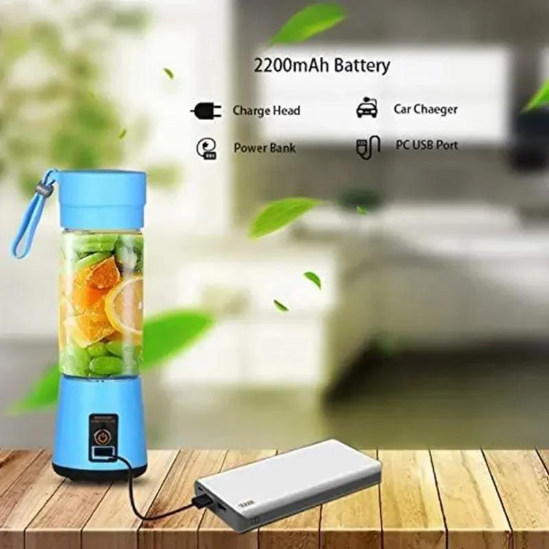 Food Residue Processor Smoothie Fruit Blender Lemon Squeezer USB Rechargeable Portable Kitchen Blenders Juicer Blending Cup Bar