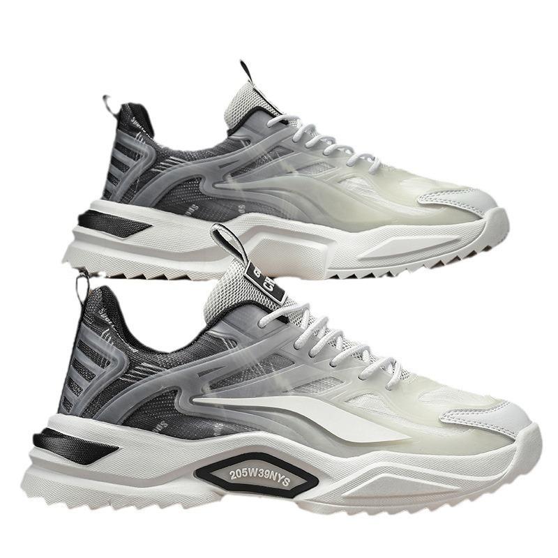 Men's Shoes New Autumn Running Shock-absorbing Large-size Sports Shoes Casual Versatile Height-increasing Trendy Shoes