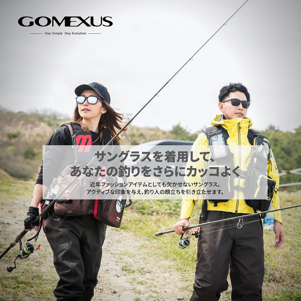 Gomexus J15 Polarized Optical Sports Polarized Suitable for and Other Water Comes with Special Case Sunglasses, CR-39 Lens, Sunglasses, Lenses,
