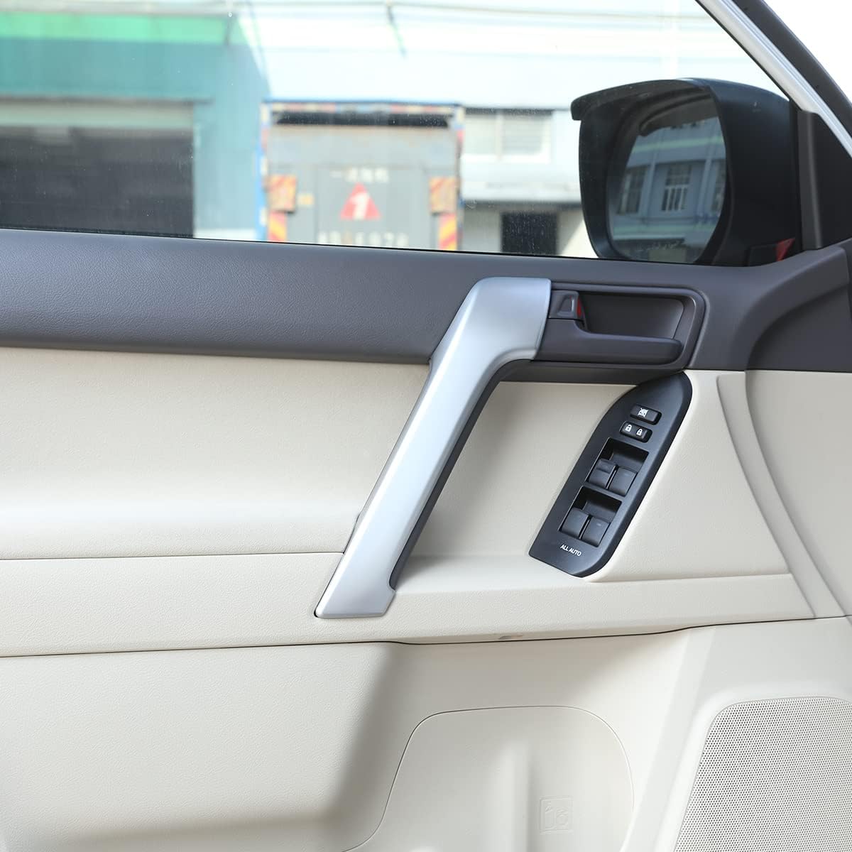 

Car Inner Door Handle Frame Cover Trim Fit for Toyota Land Cruiser Prado FJ150 LC150 150 2010-2018 ABS Inner Door Handle Cover, Car Interior Door серебряный