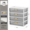 Multi-layer Desktop Organizer: Drawer-Type Storage Box for Office Supplies, Stationery, and Cosmetics