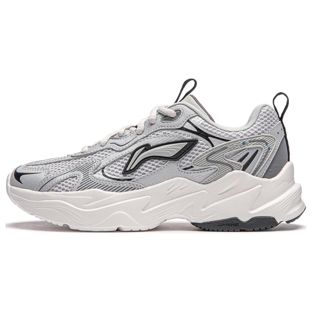 

Li Ning Meteor Cushioning Slip Resistant Abrasion Resistant Support Low top Casual Shoes Women s Silver Gray AGCU122-4 36