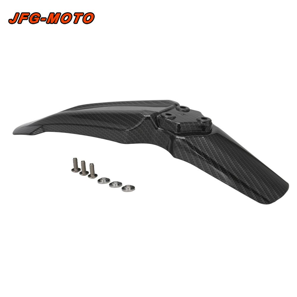 For Eride Pro Motorcycles Accessories Front Fender Mudguard Protector PP Plastic Parts Dirt Pit Motorbike Carbon Fiber Pattern