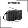 Portable Radio Mini Headphone Jack Sturdy Pocket Size MP3 Player for Walking Outdoor