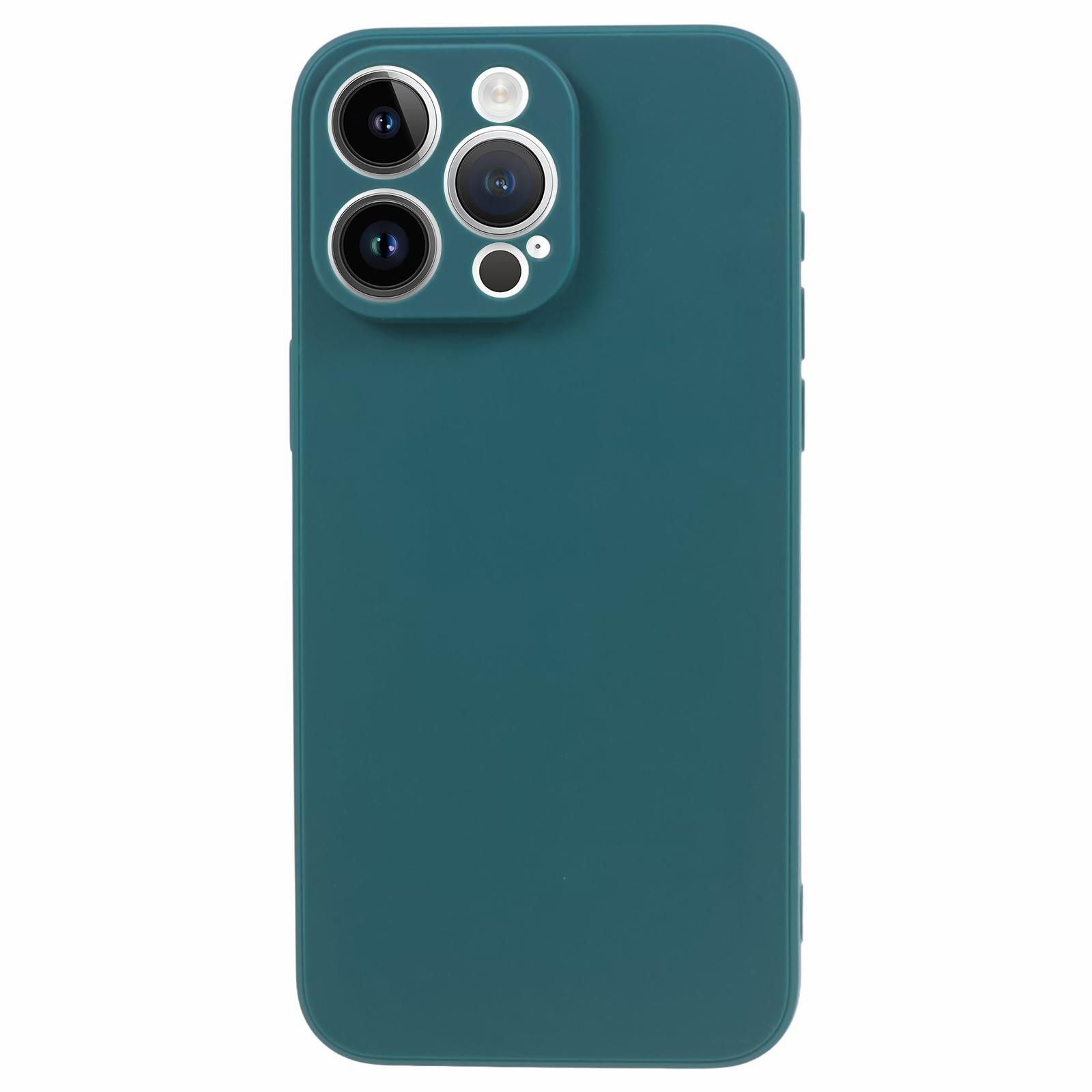 

Чохол для телефону з точним вирізом для iPhone 15 Pro Max, М який TPU з прямими краями, Захисний від падінь Army Green