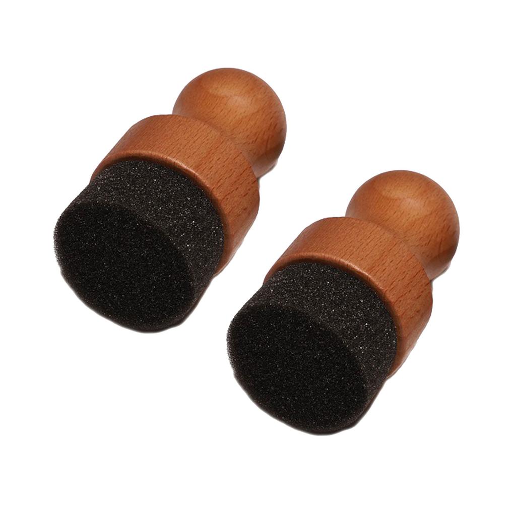 Pack of 2 Reusable Bamboo Cutting Board Oil Wax Brushes for Refreshing Cutting Boards and Wooden Utensils