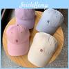 Baseball Cap Women Summer Wide Brim Breathable Sun Hat With Embroidered Letters For Casual Fashion