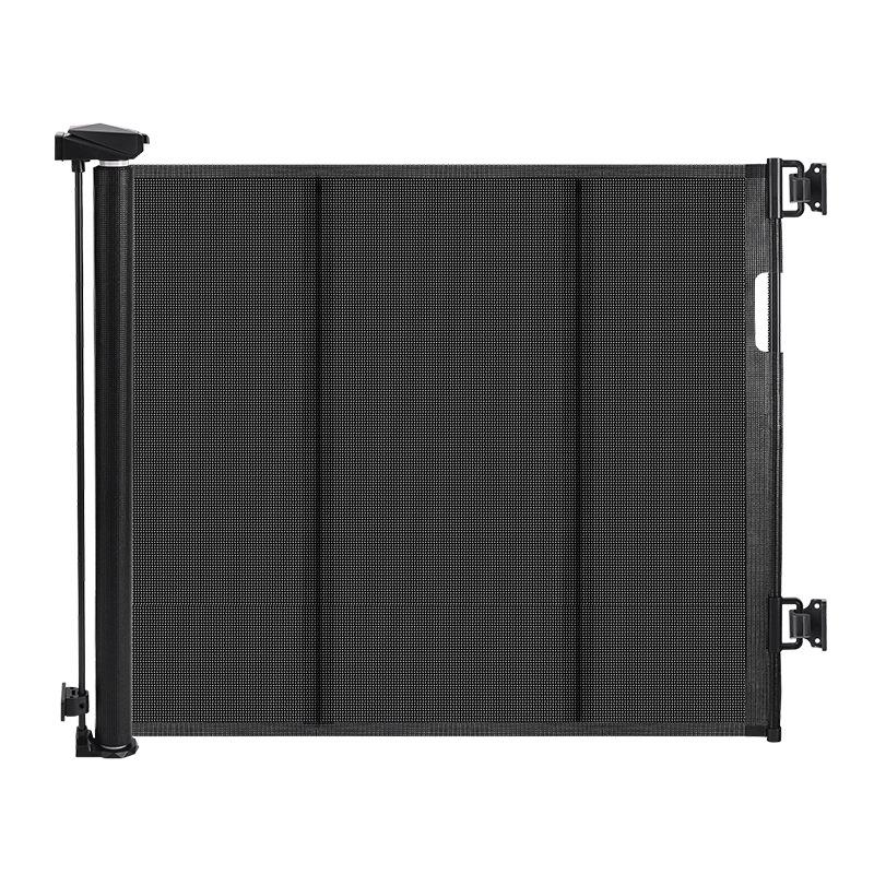 Third Gen No-Drill Pet Safety Gate with Extension Rod - Anti-Cat/Dog Retractable Barrier for Living Room