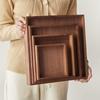 Japanese Style Black Walnut Solid Wood Serving Tray