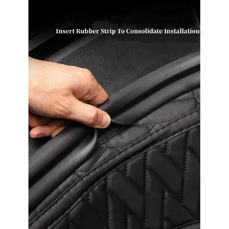 For Tesla Model 3 / Y 2020-2023 Front Rear Trunk Mat Car Leather Trunk Storage Pad Bottom Protector Pad Car Interior Decoration