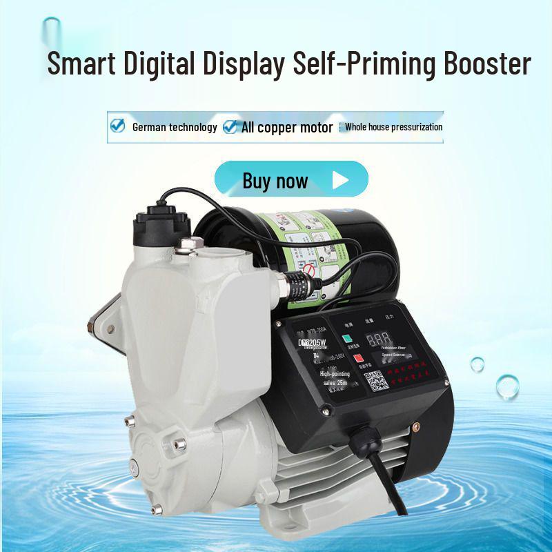 220V Smart Automatic High-Rise Booster Pump for Household Tap and Water Heater