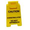 Office Mini Desktop Warning Sign Caution Overstimulated Portable Fun Desktop Small Warning Sign Ornament New Type of Worker Toy