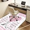 Kancelářský koberec „Sesterská láska“ Tvar srdce Design stromu s motýly Ideální pro pohovku nebo židli P