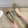 Stretch Knit Fabric Shoes Spring New Women Flat Heel Anti Skid Ballet Flats Shoes Slip On Breathable Loafer Femalehj89