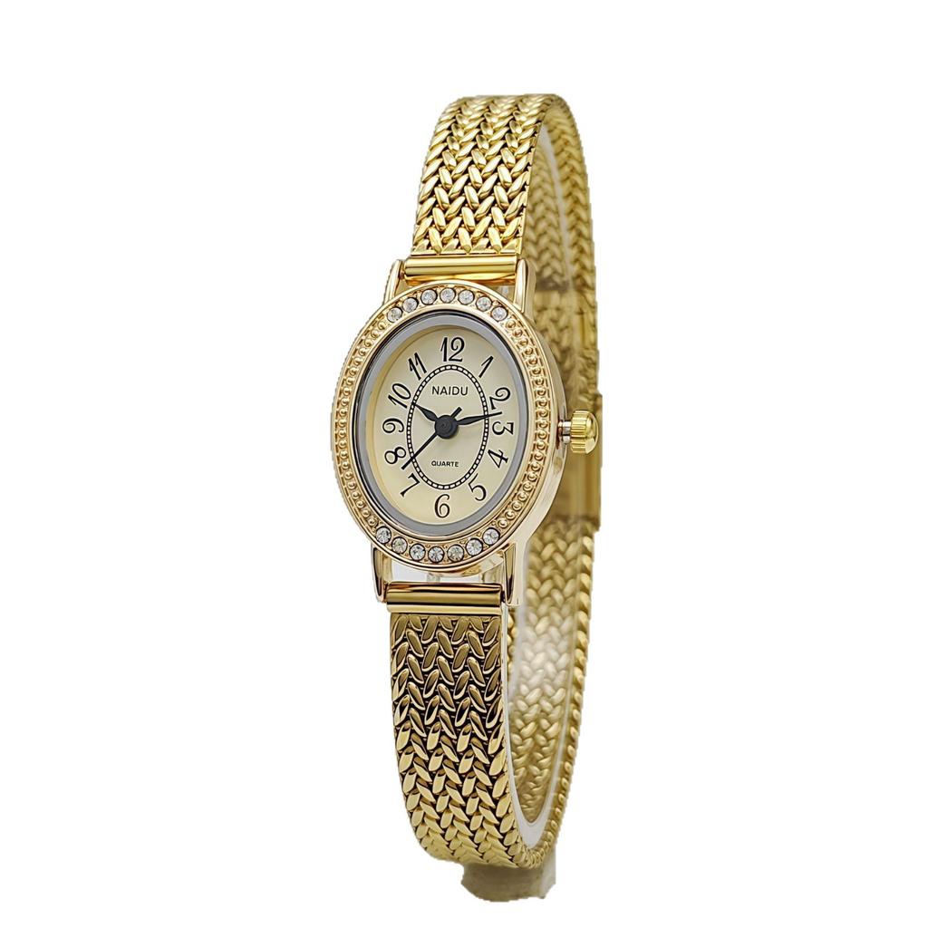 Retro Braided Stainless Steel Mesh Strap Bohemian Style Women's Quartz Watch