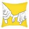 New Simple Series Yellow Smiley Face Zebra Print Cushion Home Sofa Cushion Cover