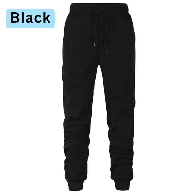 Men's Casual Jogging Athletic Training Pants Autumn Comfortable Solid Colour Skinny Drawstring Elastic Waist Sweatpants