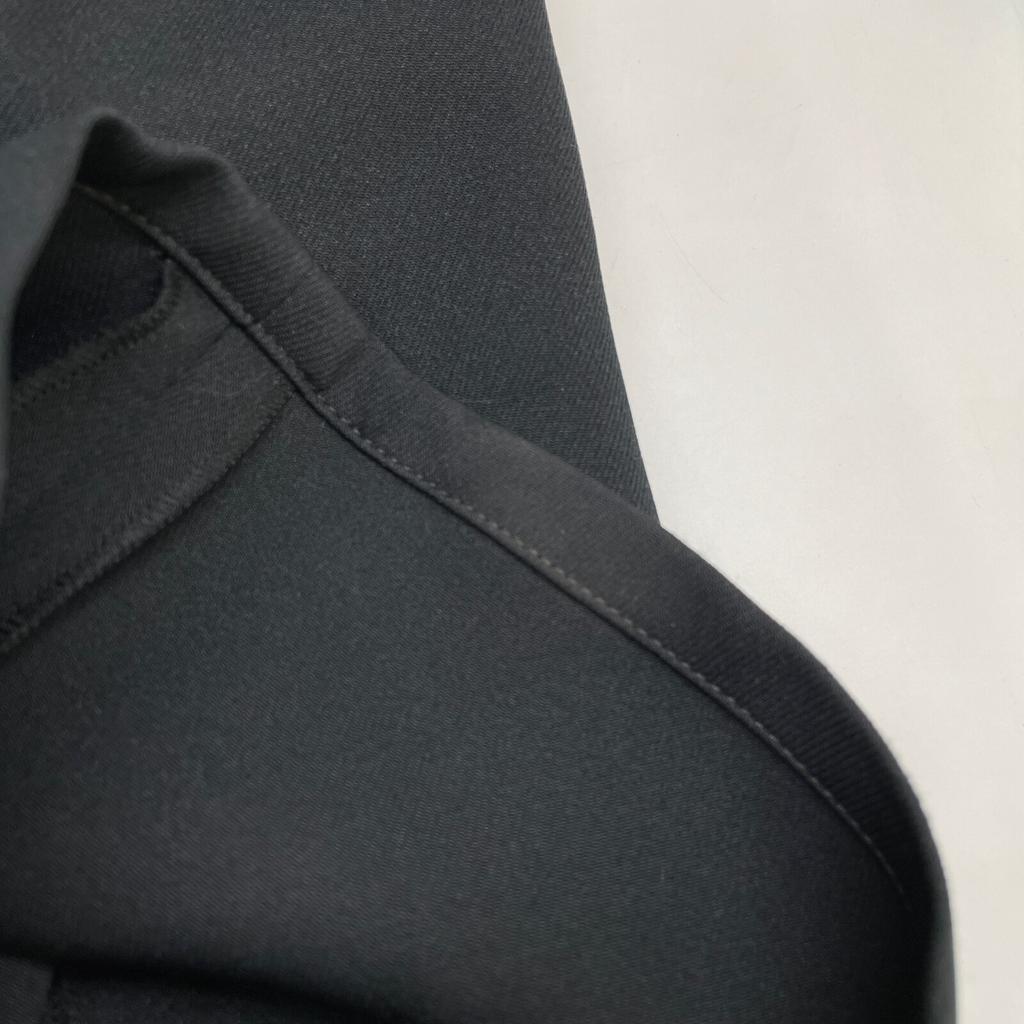 COURREGES 224CPA231PL00079999 Black Ellipse Zipped Twill Pants Bottoms 34 blackUsed