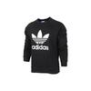 adidas Originals Apykaklės su apvalia iškirpte Spausdintas logotipas Laisvas džemperis Vyrams Juodas AY7791