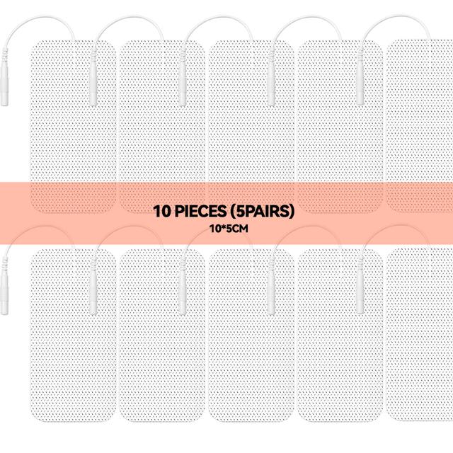 10/20Pcs TENS Pads EMS Electrode Patch Compex Muscle Stimulator Silicone Gel Tens Electrodes Digital Acupuncture Physiotherapy