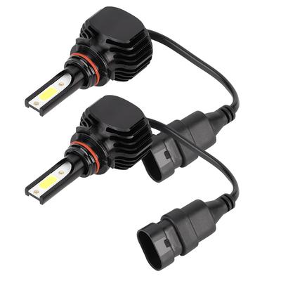 2 Stück Auto LED Scheinwerfer ohne Lüfter 9006 HB4 6000K L5 Weißes Licht