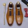 Genuine Leather Shoes Men's One-pedal Fashion Versatile British Style Men's Cowhide Business Dress