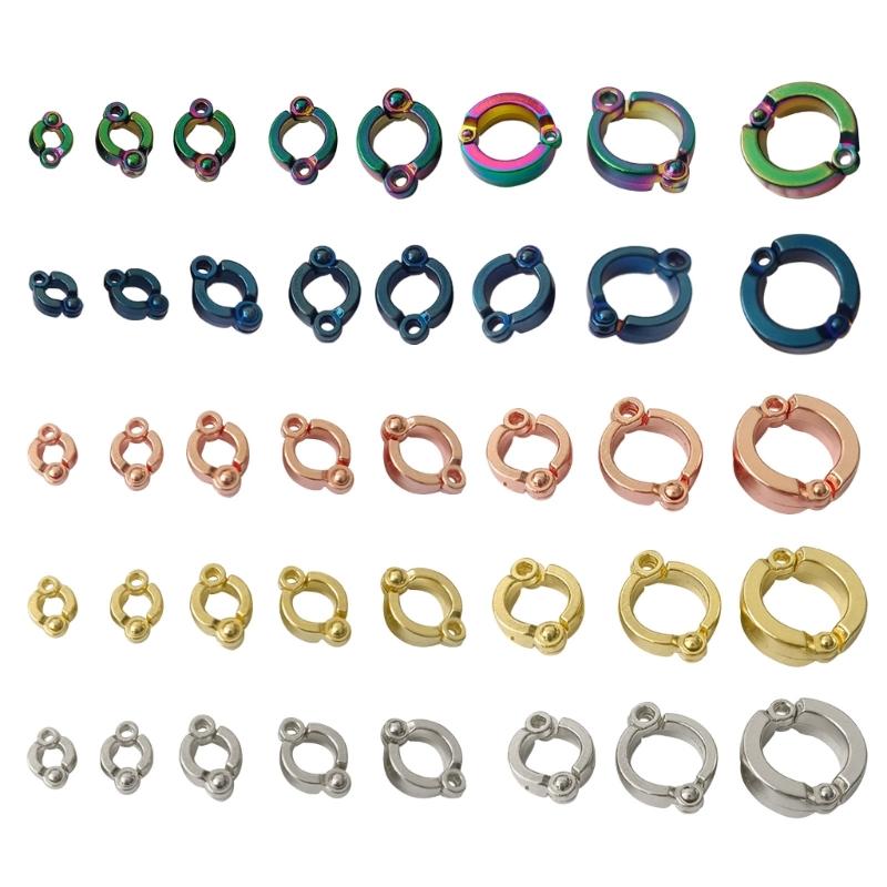 Anéis de Marcação para Patas de Pássaros tipo Presilha para Pombos Papagaios de Estimação Periquitos Acessórios Presilha Redonda para Pata 4-15mm Feito de Metal