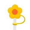 8Pcs 8-10MM Cover Flower Straw Food Grade Silicone Reusable Dust-proof Cute Universal Mini