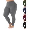 Po-Lifting Trainingsleggings Damen Übergröße Einfarbige