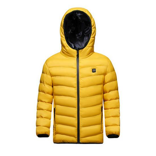 Children's USB Heated Waterproof Winter Jacket - Smart Temperature Control for Boys and Girls