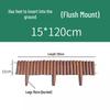 Miling Carbonized Wood Garden Fence
