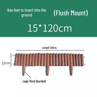 Miling Carbonized Wood Garden Fence