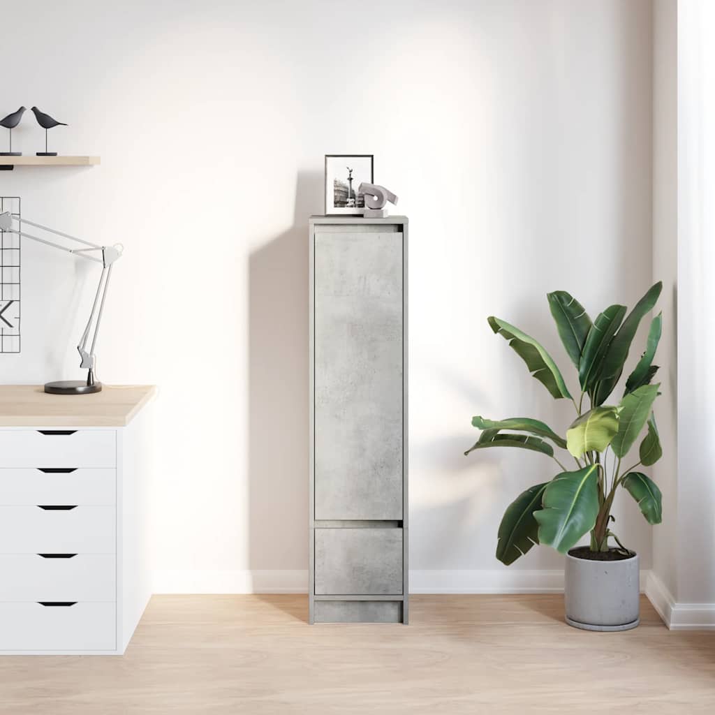 Highboard Concrete Grey 29.5 x 34 x 119.5 cm Particleboard