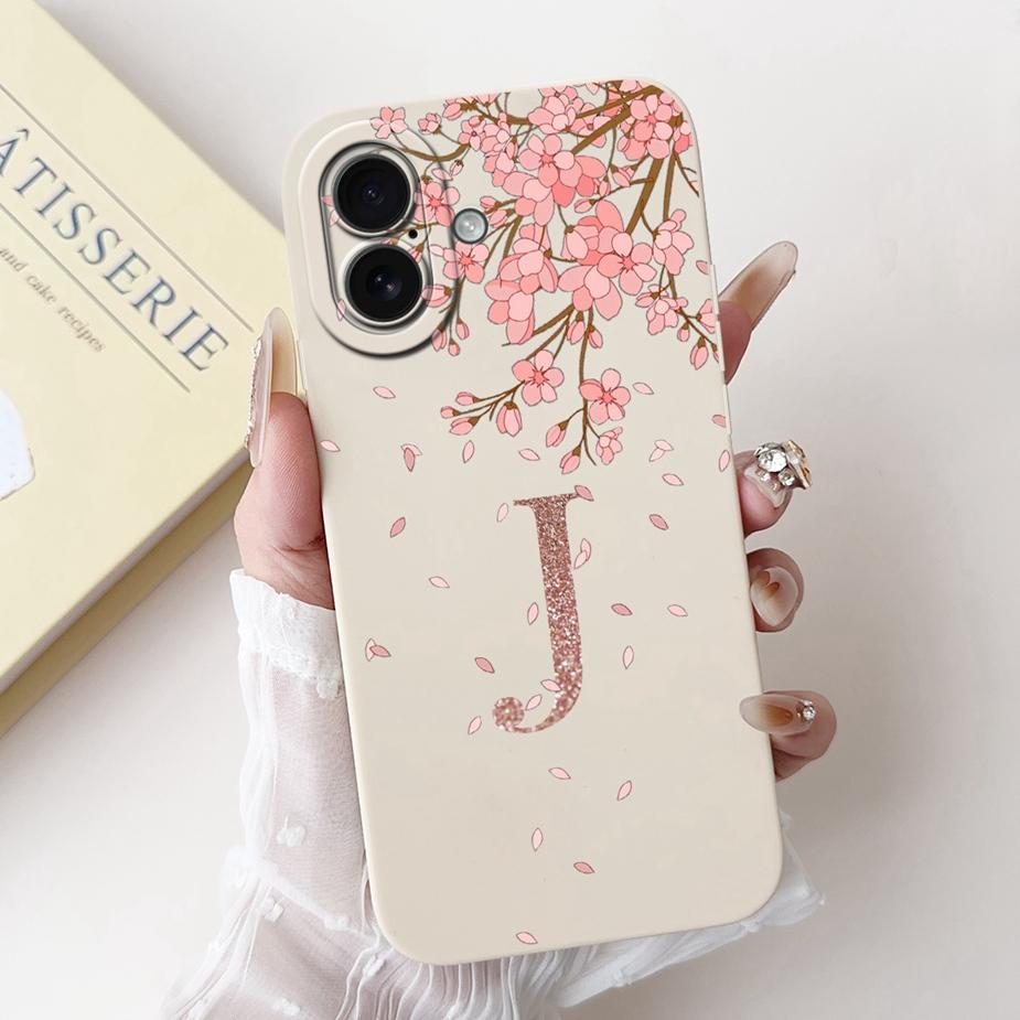 Custodia per Apple iPhone 16 Plus Custodia con Lettere Carine per Coppia per iPhone16 Pro Custodia Morbida in TPU per Telefono per iPhone 16 Pro Max iPhone 16+ Bumper