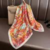 Print Scarf Headband Turban Hijab Fashion Female Square Headscarf Shawl Bandana Neckerchief Windproof Handkerchief Luxury Wraps
