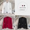2025 Women's White Blazer: Versatile, Slimming, Long-Sleeve Western-Style Jacket for Spring & Autumn.