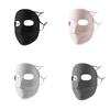 Solid Color Sunscreen Mask Sunscreen Face Scarf Face Cover Breathable Ice Silk Mask  Golf