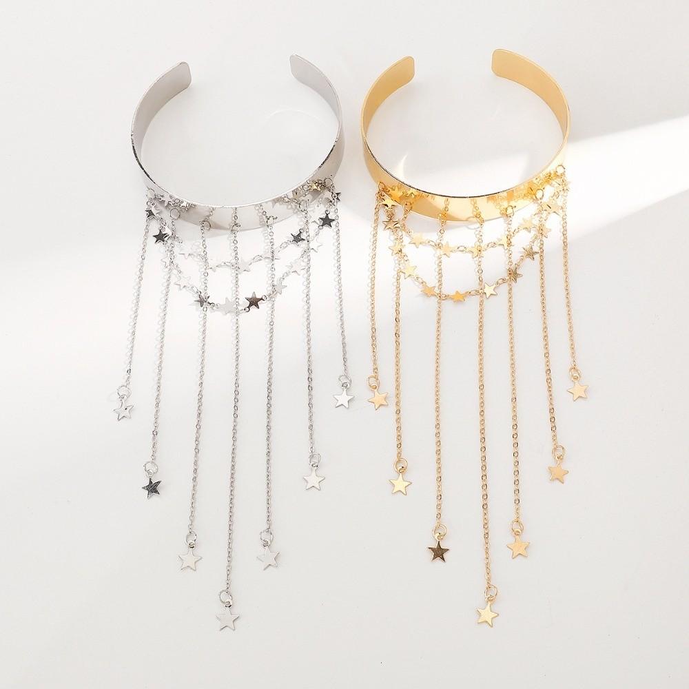 Zinc Zinc Alloy Fringe Arm Cuff Bracelets Adjustable Open Upper Arm Bracelet  Arm Accessories