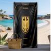 Toalha de Praia com Estampa de Futebol da Alemanha Secagem Rápida Super Absorvente Macia Toalha de Banho para Natação Praia Viagem Fã Lembrança Presente