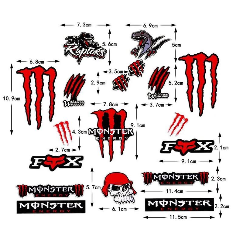Monster Kralle Autoaufkleber Kratzstreifen Markierung Abnehmbar Wasserdicht Reflektierend Scheinwerfer Aufkleber Auto Styling Dekorationszubehör