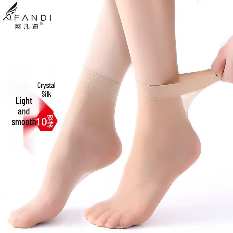 Avandi Women s Ultra-Thin Sheer Ankle Socks One Size