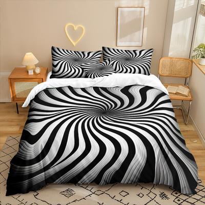 Graphics Series 3D Digital Printing Three-Piece Bedding Kit Bed Sheet Quilt Cover