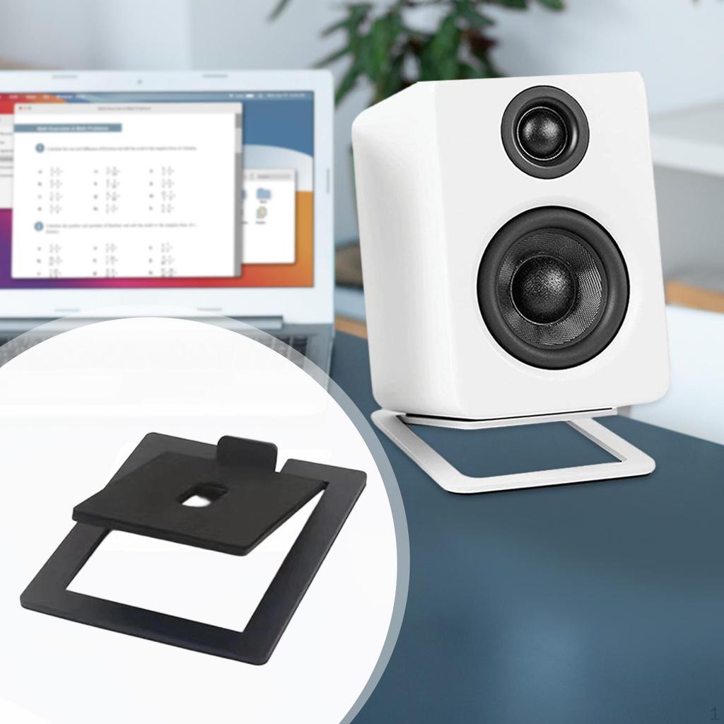 Desktop Speaker Stand Bracket Durability 16 Degree Incline, Heavy Duty, Stable, Computer
