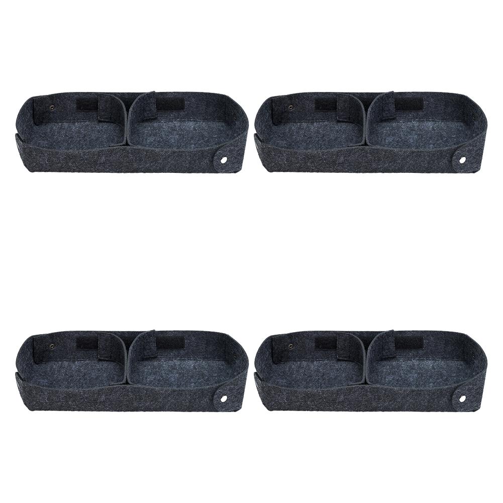 5-1PCS Partition Toolbox Liner Felt Toolbox Insert Organizer Anti-Slip Soft Felt Toolbox Inner Divider for Y350 Iron Tool Box
