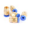 5 Stück Gerader Steckverbinder für Luftschlauch, Außendurchmesser 4 mm x NPT 1/8"
