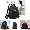 Letter Stylish Oxford Fabric Backpack For Women With Water Resistant Design And Spacious Interior For Travel