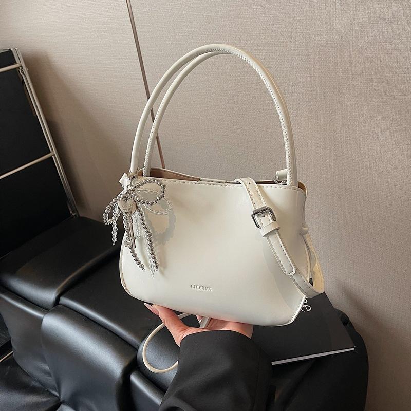 Simple Portable Bucket Bag Spring New Fashion Trend Niche Solid Color Shoulder Messenger Bag