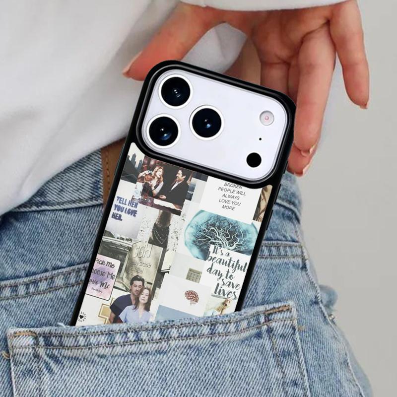 Derek Shepard Grey Anatomy Phone Case for iPhone 16e 15 14 13 12 17 Pro Max Plus Air 17pro Cover Coque